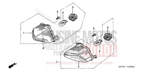 CLIGNOTANT VFR800A3 de 2003